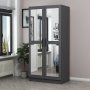 HANAH HOME Ormar Kale Mirror Anthracite 190 - slika 1