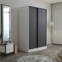 HANAH HOME Ormar Kale White Anthracite 2308 - slika 3