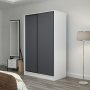 HANAH HOME Ormar Kale White Anthracite 2308 - slika 5