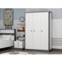 HANAH HOME Ormar Life White Anthracite - slika 2