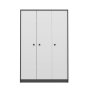 HANAH HOME Ormar Life White Anthracite - slika 4