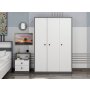 HANAH HOME Ormar Life White Anthracite - slika 1