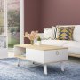 HANAH HOME Sto za dnevnu sobu Delux Sapphire White - slika 2