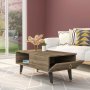 HANAH HOME Sto za dnevnu sobu Delux Walnut - slika 3