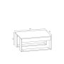 HANAH HOME Sto za dnevnu sobu Gorder White Walnut - slika 3