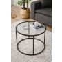 HANAH HOME Sto za dnevnu sobu Berlin Black 60 - slika 2