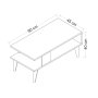 HANAH HOME Sto za dnevnu sobu Ayca White - slika 5