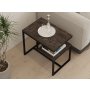 HANAH HOME Sto za dnevnu sobu Wengen Anthracite - slika 4
