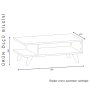 HANAH HOME Sto za dnevnu sobu Titus White - slika 4