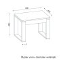 HANAH HOME Sto za dnevnu sobu Arda White Cordoba - slika 4
