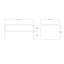 HANAH HOME Sto za dnevnu sobu Castor Oak - slika 5
