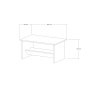 HANAH HOME Sto za dnevnu sobu Delta Anthracite - slika 4