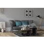 HANAH HOME Sto za dnevnu sobu Holly Antrachite - slika 2