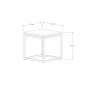 HANAH HOME Sto za dnevnu sobu Nergis White - slika 4
