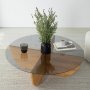 HANAH HOME Sto za dnevnu sobu Lily Wood Fume Oak - slika 4