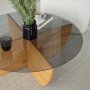 HANAH HOME Sto za dnevnu sobu Lily Wood Fume Oak - slika 5