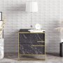 HANAH HOME Noćni stočić Polka Black - slika 2