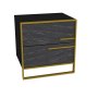 HANAH HOME Noćni stočić Polka Black - slika 3