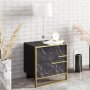 HANAH HOME Noćni stočić Polka Black - slika 1