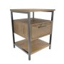 HANAH HOME Noćni stočić Alba Black Oak - slika 4
