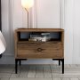 HANAH HOME Noćni stočić Lizbon 532 Walnut - slika 2