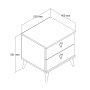 HANAH HOME Noćni stočić Versa Ce 3638 - slika 5