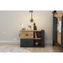 HANAH HOME Noćni stočić Valerin Atlantic Pine Anthracite - slika 4