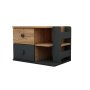 HANAH HOME Noćni stočić Valerin Atlantic Pine Anthracite - slika 5