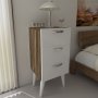 HANAH HOME Noćni stočić Bellini v3 White Walnut - slika 3