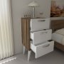 HANAH HOME Noćni stočić Bellini v3 White Walnut - slika 4