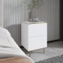 HANAH HOME Noćni stočić Imaj Marble White - slika 2