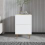 HANAH HOME Noćni stočić Imaj Marble White - slika 3