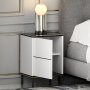HANAH HOME Noćni stočić Imaj White Marble - slika 5