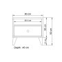 HANAH HOME Noćni stočić Nil 102 White - slika 4