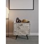 HANAH HOME Noćni stočić Dopo Ephesus Marble - slika 1