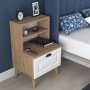 HANAH HOME Noćni stočić BD105 2786 Walnut - slika 3