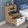 HANAH HOME Noćni stočić BD105 2786 Walnut - slika 5