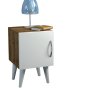 HANAH HOME Noćni stočić Bellini v1 White Walnut - slika 3