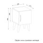 HANAH HOME Noćni stočić Bellini v1 White Walnut - slika 5