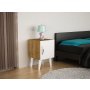 HANAH HOME Noćni stočić Bellini v1 White Walnut - slika 1