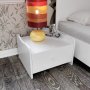 HANAH HOME Noćni stočić Tavsan White - slika 1