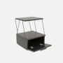 HANAH HOME Noćni stočić Tekoba Anthracite - slika 3