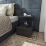 HANAH HOME Noćni stočić Tekoba Anthracite - slika 1
