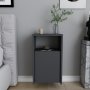 HANAH HOME Noćni stočić Carlin Anthracite - slika 1