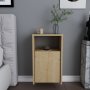 HANAH HOME Noćni stočić Carlin Oak - slika 1