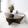 HANAH HOME Sto za dnevnu sobu Amphora Walnut - slika 5