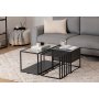 HANAH HOME Sto za dnevnu sobu Charlotte Black - slika 3