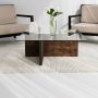 HANAH HOME Sto za dnevnu sobu Glory Walnut - slika 3