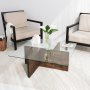 HANAH HOME Sto za dnevnu sobu Glory Walnut - slika 4