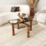 HANAH HOME Sto za dnevnu sobu Kei Walnut Bronze - slika 3